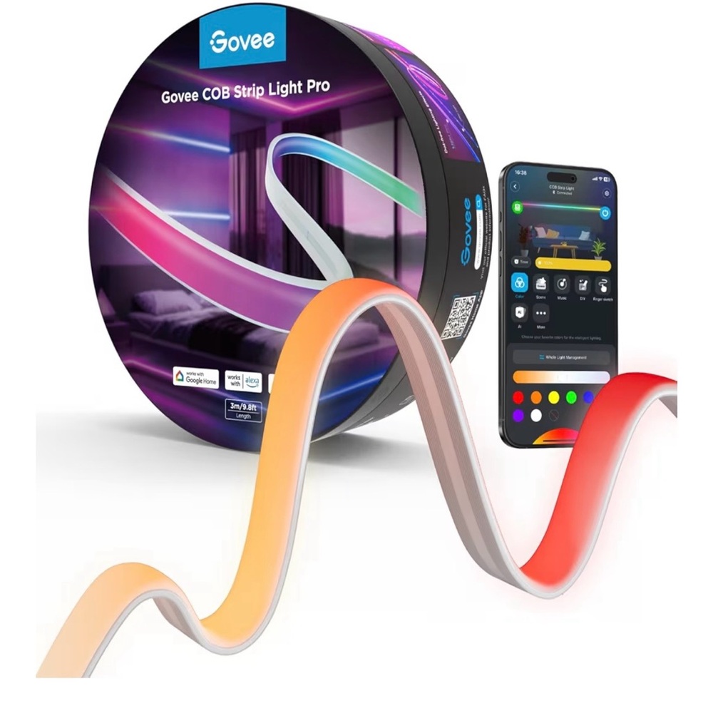 Govee COB LED Strip Light Pro - Multicolor Ambient Home Accent